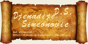 Đenadije Simeonović vizit kartica